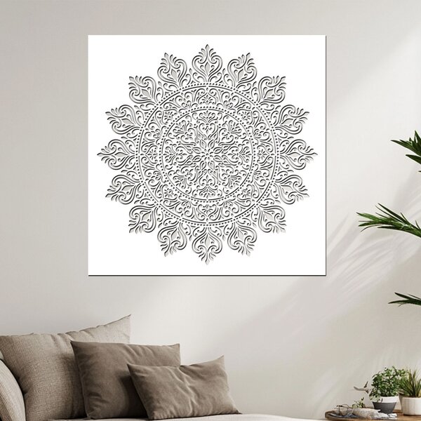 Dřevěná mandala Propojení | Rozměry (cm): 40x40 | Zvolte barvu dekoru: Černá