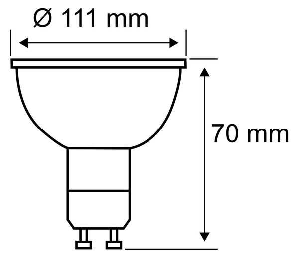 Paulmann 28514 LED žárovka, 4W LED 24° 2700K GU10 ES111, prům. 11,1cm