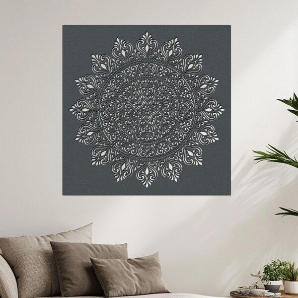 Dřevěná mandala Propojení | Rozměry (cm): 40x40 | Zvolte barvu dekoru: Černá