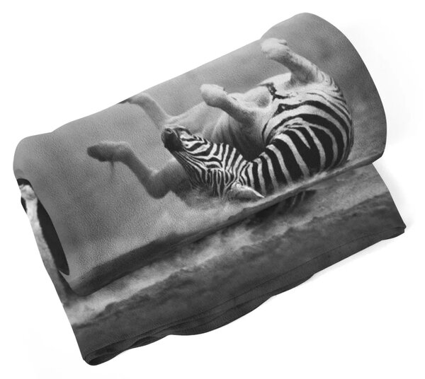 Sablio Deka Válející se zebra - 150x120 cm