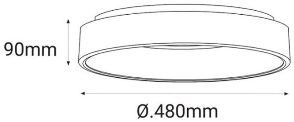 LED2 - LED Stropní svítidlo BELLA LED/40W/230V 3000/4000K bílá