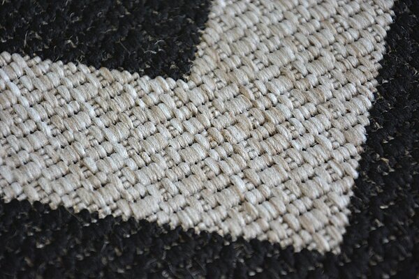 Balta Koberec SISAL FLOORLUX 20340 stříbrný / černý Rozměr: 60x110 cm