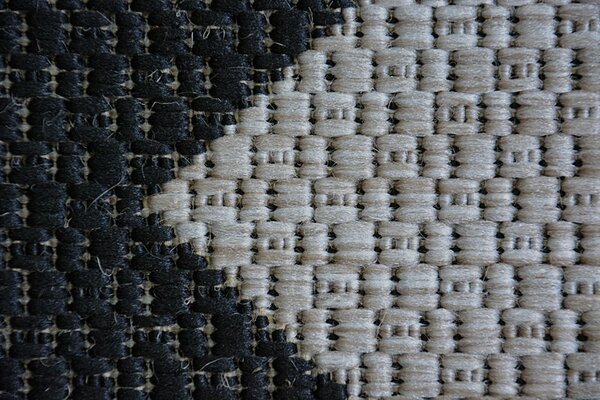 Balta Koberec SISAL FLOORLUX 20340 stříbrný / černý Rozměr: 60x110 cm