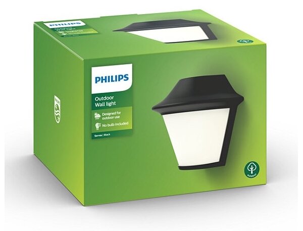 Philips Massive 17389/30/PN - Venkovní nástěnné svítidlo 1xE27/42W/230V IP44