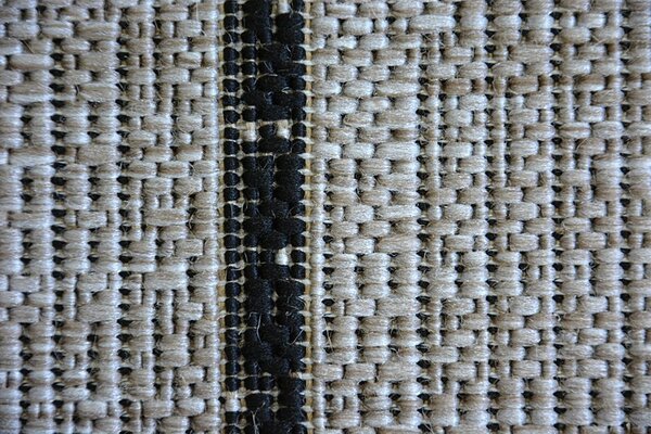 Balta Koberec SISAL FLOORLUX 20508 stříbrný / černý Rozměr: 60x110 cm