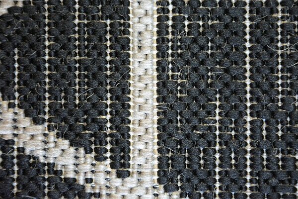 Balta Koberec SISAL FLOORLUX 20508 černý / stříbrný Rozměr: 60x110 cm