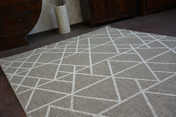Balta Koberec SISAL FLOORLUX 20508 taupe / šampaň / béžový Rozměr: 140x200 cm