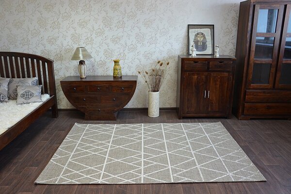 Balta Koberec SISAL FLOORLUX 20508 taupe / šampaň / béžový Rozměr: 140x200 cm