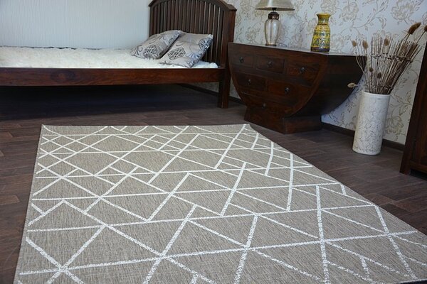 Balta Koberec SISAL FLOORLUX 20508 taupe / šampaň / béžový Rozměr: 140x200 cm