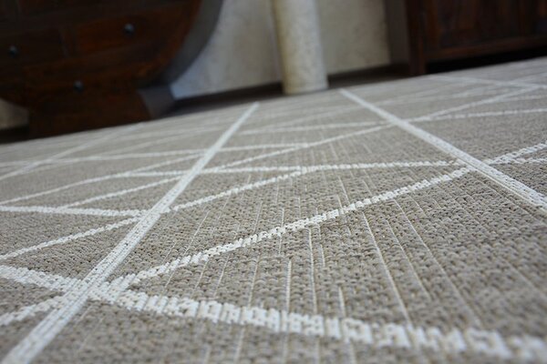 Balta Koberec SISAL FLOORLUX 20508 taupe / šampaň / béžový Rozměr: 140x200 cm
