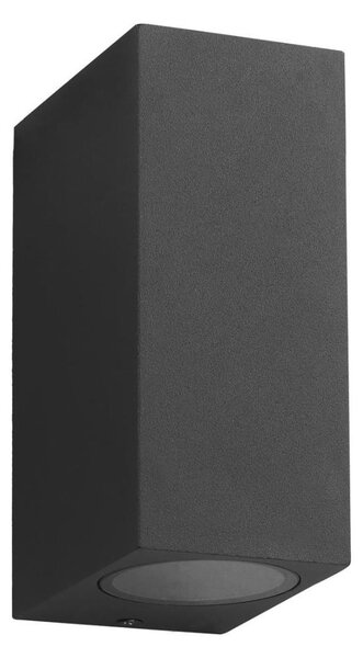 Venkovní nástěnné svítidlo BOKA 2xGU10/60W/230V IP44 černá