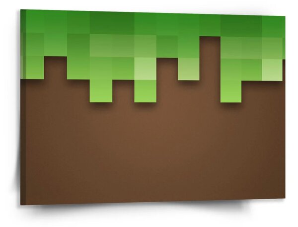 Sablio Obraz Green Blocks - 150x110 cm