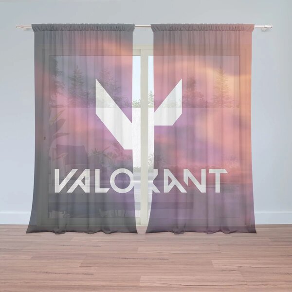 Sablio Záclony VALORANT Glow: 2ks 150x250cm