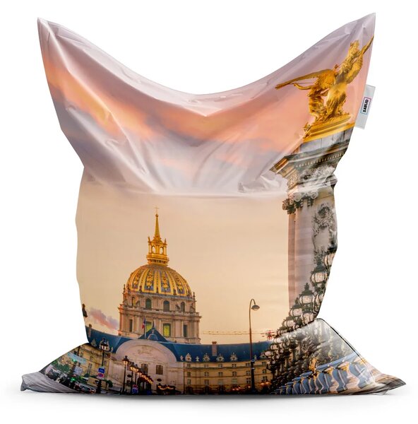 Sablio Sedací vak Classic Paříž Elysejský palác - 150x100 cm