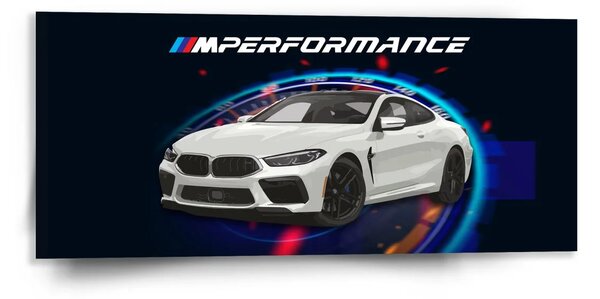 Sablio Obraz MPERFORMANCE Tachometr - 110x50 cm