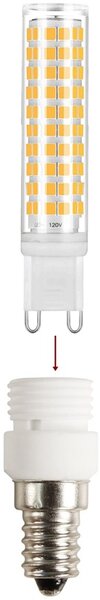 Luminex LED žárovka 7W, 1000lm, 3000K + redukce E14/G9