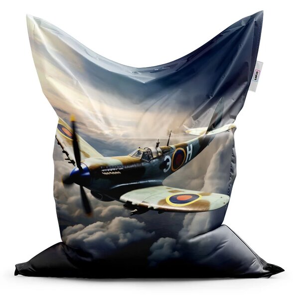 Sablio Sedací vak Stíhačka Spitfire - 150x100 cm