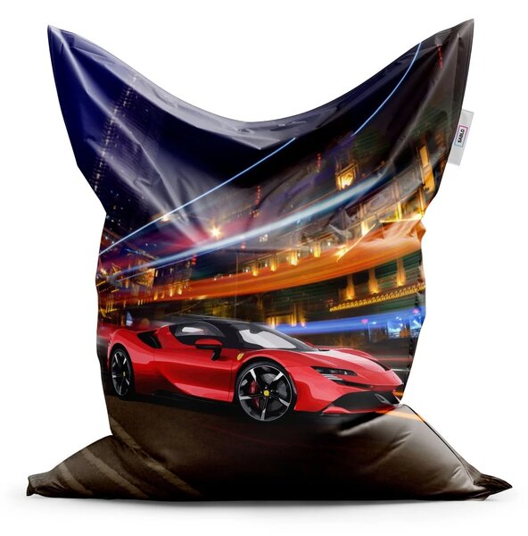 Sablio Sedací vak Ferrari na ulici - 150x100 cm