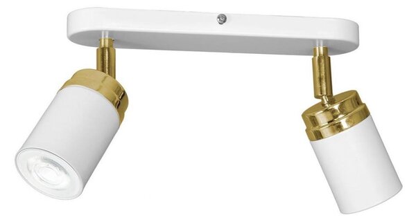 Bodové svítidlo RENO 2xGU10/8W/230V bílá/zlatá