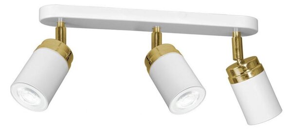 Bodové svítidlo RENO 3xGU10/8W/230V bílá/zlatá