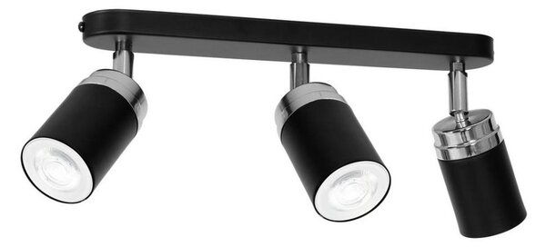 Bodové svítidlo RENO 3xGU10/8W/230V černá/chrom