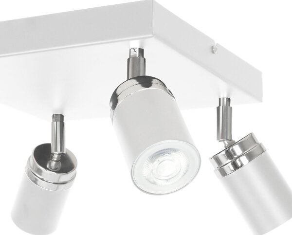 Bodové svítidlo RENO 4xGU10/8W/230V bílá/chrom
