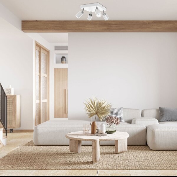 Bodové svítidlo RENO 4xGU10/8W/230V bílá/chrom
