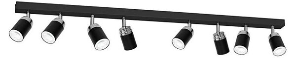 Bodové svítidlo RENO 8xGU10/60W/230V černá/chrom