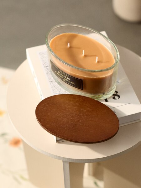 Sinsay - Svíčka se třemi knoty Pumpkin Cremee Brulee - jantarová