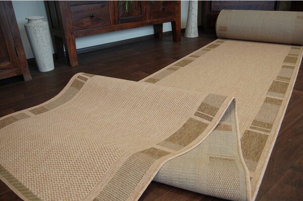 Balta Běhoun Sisal Floorlux 20195 mais / káva Šíře: 80 cm