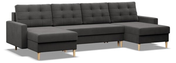 Sedací souprava BLANK Comfort ve tvaru U šedá