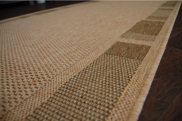 Balta Běhoun Sisal Floorlux 20195 mais / káva Šíře: 80 cm