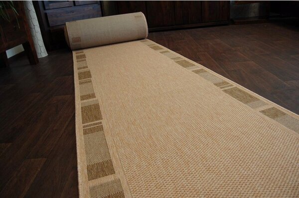 Balta Běhoun Sisal Floorlux 20195 mais / káva Šíře: 80 cm