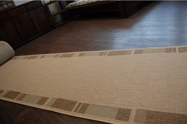 Balta Běhoun Sisal Floorlux 20195 mais / káva Šíře: 80 cm