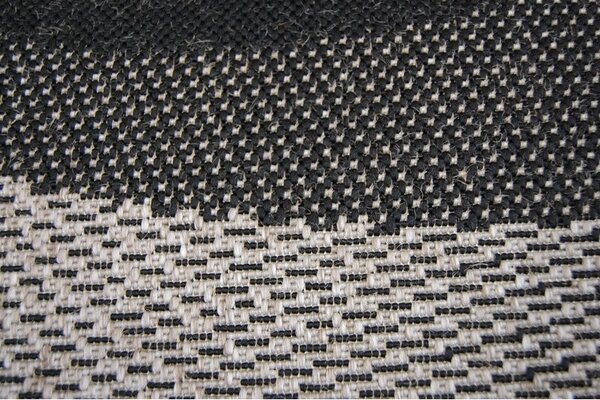 Balta Běhoun Sisal Floorlux 20212 černý / stříbrný Šíře: 70 cm