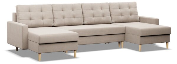 Sedací souprava BLANK Elegant ve tvaru U béžová