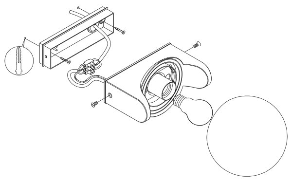 Eglo 99572 - Venkovní nástěnné svítidlo RUBIO 1xE27/15W/230V IP44