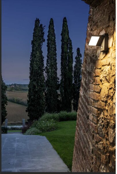 BIG WHITE SLV ABRIDOR SENSOR Outdoor, nástěnné LED svítidlo, IP55, antracitové, 3000/4000K 1002990