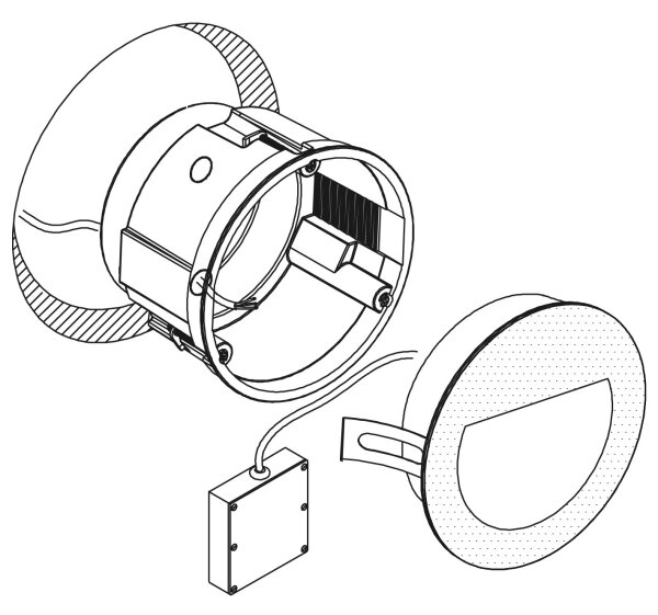 Eglo 99576 - LED Venkovní zápustné svítidlo ARACENA LED/2,5W/230V IP65 černá