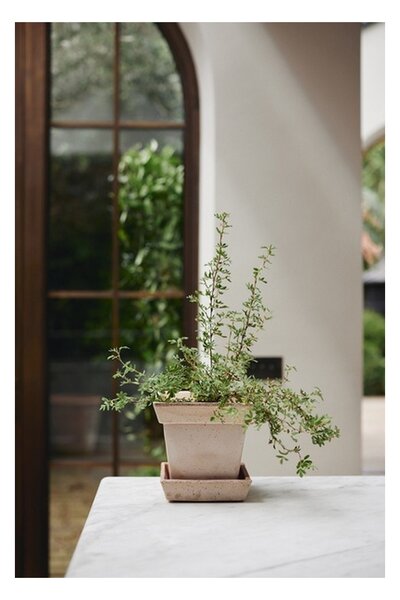 Květináč s podmiskou Gaia Square Rosa 21 cm Bergs Potter