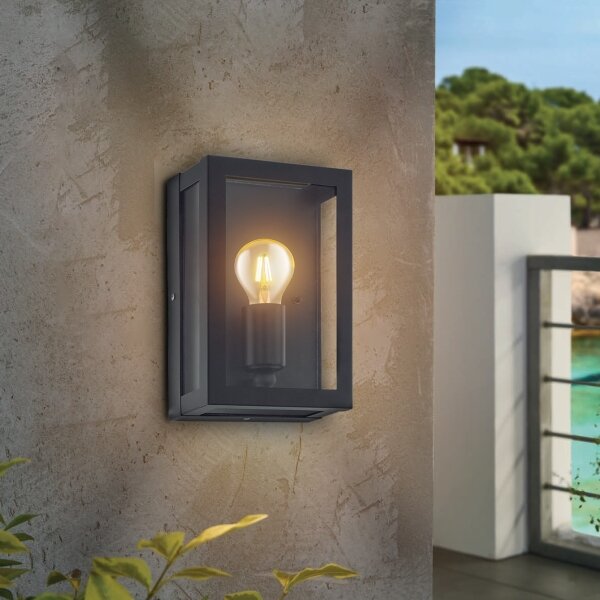Eglo 99587 - Venkovní nástěnné svítidlo se senzorem ALAMONTE 1xE27/60W/230V IP44