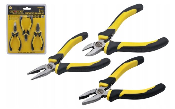 CROWNMAN Kombinované kleště/kleště SET 125mm, uhlíková ocel