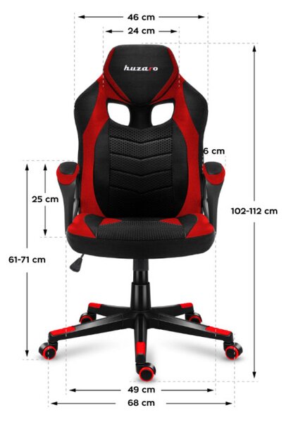 Herní židle Force 2.5 Red Mesh