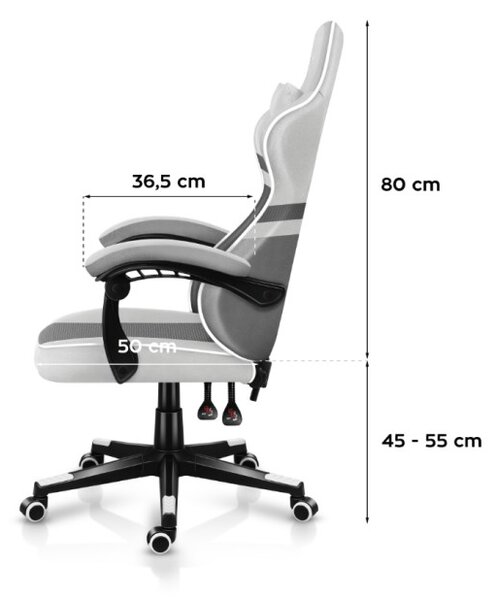 Herní židle Force 4.4 White Mesh