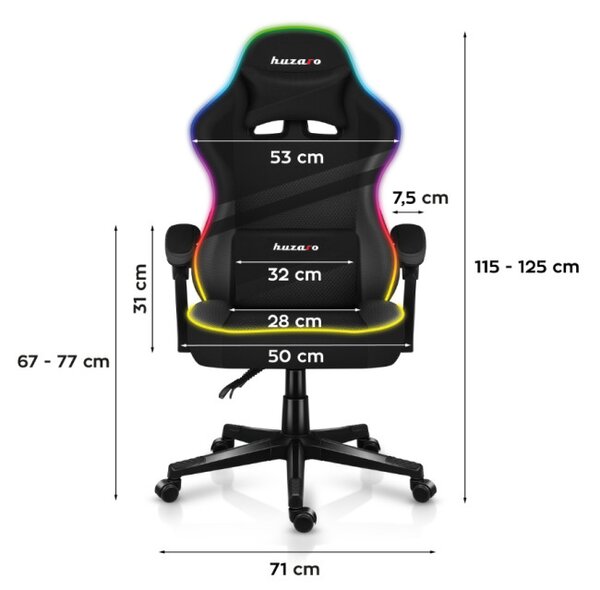 Herní židle Force 4.4 RGB Black