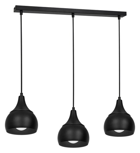 Lustr na lanku AKTAN 3xE27/60W/230V černá
