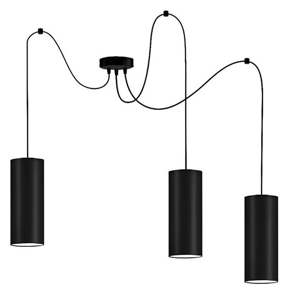 Lustr na lanku ZIK 3xE27/40W/230V pavouk černá