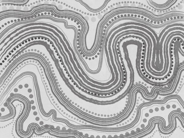 Fototapety Abstraktní tmavě šedé vlnovky a tečky, moderní texturované umění, Fototapety abstraktní, w09747v2 : uwalls.cz