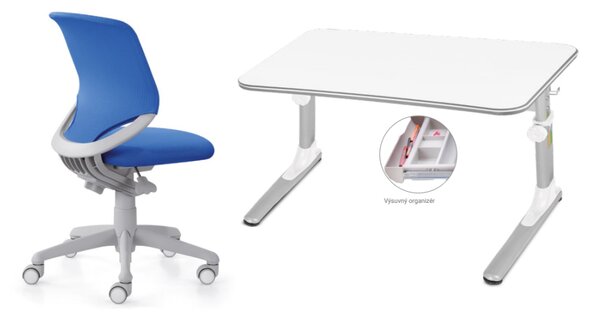 Dětský set Smarty JUNIOR – mordý set židle + stůl