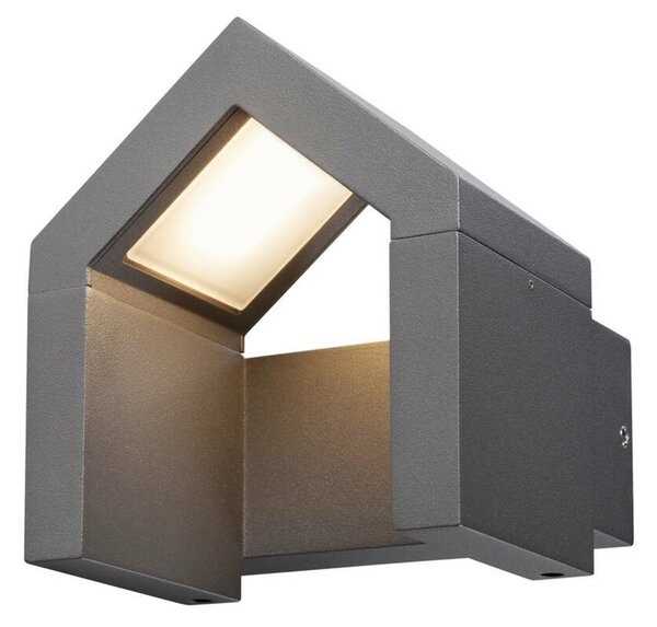 BIG WHITE SLV BONA venkovní nástěnné svítidlo LED, IP54, antracit, 3000K 1000797